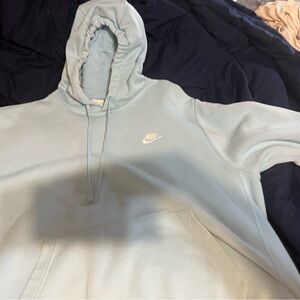 Nike Blue Fleece Sweater with Quarter-Zip